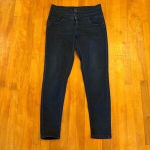 FOXY JEANS - Mia High Rise Skinny Jeans - Dark Blue Wash - 32"